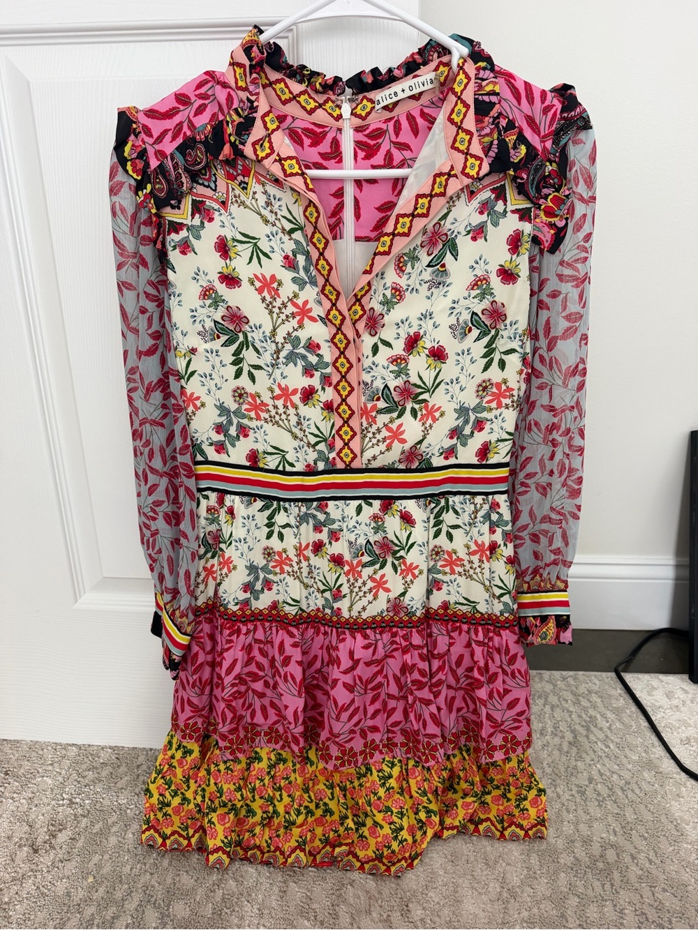 Alice + Olivia Girls Kathy Floral Dress - Size 0